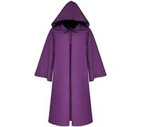 WQHPLMD Masquerade Unisex Adult Grim Reaper Costume - Creepy Halloween Rope with Hood for Halloween Cosplay Party Decoration, Black, Soft and Comfortable