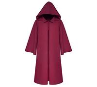 WQHPLMD Masquerade Unisex Adult Grim Reaper Costume - Creepy Halloween Rope with Hood for Halloween Cosplay Party Decoration, Black, Soft and Comfortable