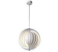 WQHPLMD Mid-Century Multi-Layer Chandelier White Aluminum Pendant Lighting Fixture Adjustable Length Hanging Ceiling Lights for Living Room Corridor Dining Room