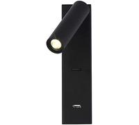 WQHPLMD Minimalist Adjustable LED Wall Light with USB Charging and Sconce Headboard for Bedroom & Living Room