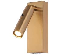 WQHPLMD Minimalist LED Wall Mount Light with USB Charging and Adjustable Head for Bedroom Reading Lighting