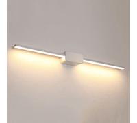 WQHPLMD Minimalist Nordic White Bathroom Mirror Front Lamp with LED Vanity Lights - Compact and Elegant