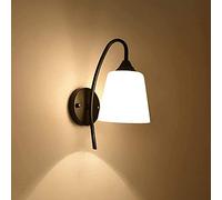 WQHPLMD Minimalist Wall Sconce Lamp for Living Room, Bedroom, Dining Room - Black