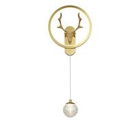 WQHPLMD Mur cristallin de Luxe léger Lumière Nordique créatives fourreaux à LED Brass Mur Mur pour la Chambre Calcules de lit de Chambre à Coucher