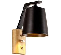 WQHPLMD Mur de Bois CHEBEUR Chambre Mur Mur Mur LEIL LAMBRE SEULLE Vanité Mirror Lampes Nordiques SOIX Home ÉTUDE DÉCOR DE DÉCORS LUMIÈRES Murs ÉCLAIR