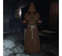 WQHPLMD Mystery Masquerade Man Costume - Large Wine Red Adult Cosplay for Halloween Party