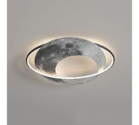 WQHPLMD Nordic Moon Rond LED Encastré Décoration Maison Plafonnier Dimmable Moderne Luminaire Chambre Lumières pour Enfants Garçon Fille Chambre Noir Cuisine Plafonnier pour Salle à Manger Salon