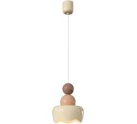 WQHPLMD Nordic Pendant Lamp Mid Century Milk White Hanging Light Ceiling Kitchen Island Small Cute Pink LED Bedside Lighting Fixture for Girls Bedroom Restaurant Cafe Dining Room