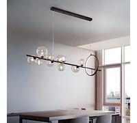WQHPLMD Nordic Style Glass Pendant Light for Living Room, Bedroom and Dining Room - Adjustable Hangable Chandelier Lamp with G9