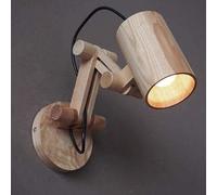 WQHPLMD Nordic Wooden LED Minimalist E27 Wall Light Outdoor Lamp for Dining Room, Bedroom & Living Room