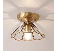 WQHPLMD Northern Europe Aisle Lights Chandelier All Bronze Kitchen Small Ceiling Light Cloakroom Entrance Balcony Lights American Corridor Door Lights Ceiling Lamp Creative Glass Hanging Lights