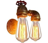 WQHPLMD Pipe à Steampunk Lampe Murale Industrial INDUSTRAUX Mur Light Sonne Vintage Metal WATY Pipe Mur Mur LEULLE ÉCLAINE