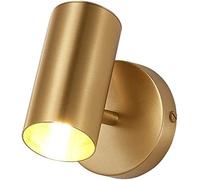 WQHPLMD Polished Brass Wall Mount Lamp with Adjustable Angle for Bedroom and Living Room