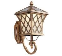 WQHPLMD Retro Brass Wall Light - Elegant Outdoor Decor with LED Lighting