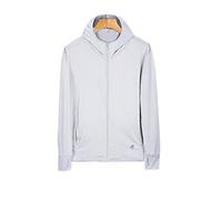 WQHPLMD Running Camping Hiking Sports Jacket Ultralight Jacket Cycling Bike Windbreaker Men's Sun Protection Clothing (Color : Light Grey, Size : XX-Large)