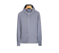 WQHPLMD Running Camping Hiking Sports Jacket Ultralight Jacket Cycling Bike Windbreaker Men's Sun Protection Clothing (Color : Gray, Size : XX-Large)