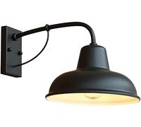 WQHPLMD Rustic Industrial Gooseneck Sconce Black Lamp for Bedroom Bathroom Living Room Dining Room Decor - IP65 Waterproof
