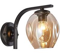WQHPLMD Sconce Creative Style Creative Lava E27 Aluminium Glass Shade Iron Mur Light Fandle Mur Mur Decoration Lampe for Dining Room Bedroom Living Room
