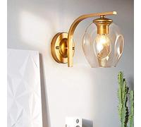WQHPLMD Sconce Creative Style Creative Lava E27 Aluminium Glass Shade Iron Mur Light Fandle Mur Mur Decoration Lampe for Dining Room Bedroom Living Room