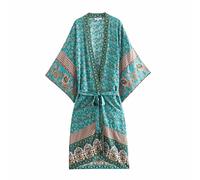 WQHPLMD Seacache Floral Floral Boho Kimono Assume suggestions Towards Bikini lids (Color : Vert, Size : S Code)