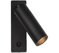 WQHPLMD Shallow-Mounted LED Bedside Reading Lamp with 350° Rotatable Head for Bedroom and Hotel Rooms