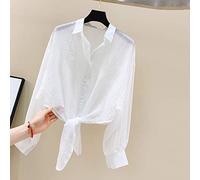 WQHPLMD Shawl Summer Dress is Very Fairy Sun Protection Jacket Female New Chiffon Short Outer Cardigan Female Thin Section