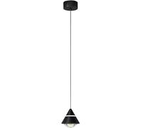 WQHPLMD Small LED Pendant Light Kitchen Island Dimmable Hanging Lamp White Contemporary Black Beam Light Spotlight Chrome Dining Room Chandelier for Dining Room Bedroom Bar Cafe