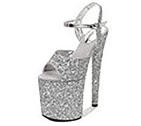 WQHPLMD Stiletto Platform Heels for Women Open Toe Heels Dressy Pumps Sandals 7.8 inch Ankle Strap Party Wedding Pumps Shoes Origin China