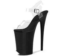 WQHPLMD Stilettos Platform Sandals for Women Stilettos Open Toe Heels Backless High Heeled Ankle Strap Summer Dress Shoes Origin China
