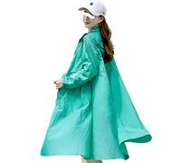 WQHPLMD Sun Protection Clothing Women's Mid-Length Over-The-Knee Korean Style Western Style Ice Silk Thin Wild Sun Protection Windbreaker Jacket