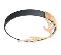 WQHPLMD Ultra-Thin LED Flush Mount Lamp for Bedroom Living Room with Deer Antlers Decoration - Eco-Friendly and Stylish Light Source