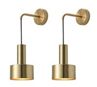 WQHPLMD Unique Elegant Minimalist Bronze Round Lamp for Living Room Bedroom Staircase - V1