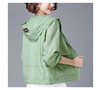 WQHPLMD Veste à Capuche d'automne d'été à Manteau Mince d'été