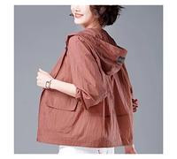 WQHPLMD Veste à Capuche d'automne d'été de Manteau Mince d'été