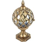 WQHPLMD Vintage Antique Post Light - Clear Glass Waterproof Decking Lamp for Garden and Patio
