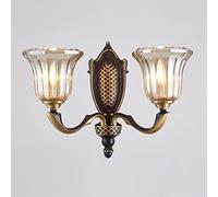 WQHPLMD Vintage Copper European Wall Sconce for Living Room Decor & Hotel Rooms - E27 Mounting Accessories Included