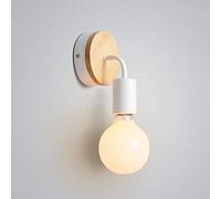 WQHPLMD Vintage Industrial Wall Light for Home Decor - Elegant and Iron & Wood Fixture