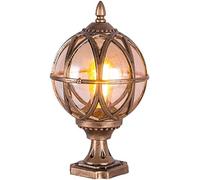 WQHPLMD Vintage Street Light European Style Retro Post Light Light extérieur Pilier Lantern Lanterne Lampe APPERSHERPOR Post LUMIÈRE avec Adapter