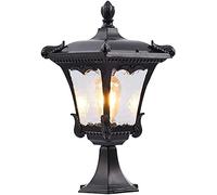 WQHPLMD Vintage Style Aluminium Post Lamp Outdoor Lighting - Endless Lighting Options with Rustproof and Waterproof Features