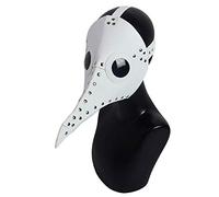 WQHPLMD White Steampunk Plague Bird Mask for Halloween Costumes