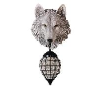 WQHPLMD Wolfs Head Decorative Wall Lamp - Elegant and Stylish Wall Light for Living Room, Bedroom, Hallway