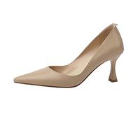 WQHPLMD Women’s Shoes, Stiletto Slip Shoes, Pointed Toe High Heel Dress Shoes Comfortable Pumps for Office, Business, Casual, Party, Wedding Origin China