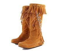 WQHPLMD Women's High Boots Round Toe Flat Heel Mid Calf Boots Rhinestone Decorated Motorcycle Boots Suitable for Outdoor Traveling Weddings