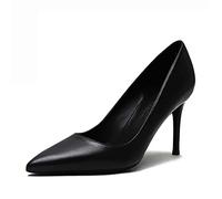 WQHPLMD Women's High Heel Dress Pointed Toe Pumps Shoes 8cm High Stiletto Heels Classic Closed Toe Dress Pumps Shoes Slip on Party Shoes Origin China