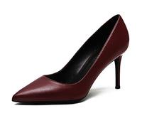 WQHPLMD Women's High Heel Dress Pointed Toe Pumps Shoes 8cm High Stiletto Heels Classic Closed Toe Dress Pumps Shoes Slip on Party Shoes Origin China