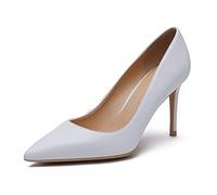 WQHPLMD Women's High Heel Dress Pointed Toe Pumps Shoes 8cm High Stiletto Heels Classic Closed Toe Dress Pumps Shoes Slip on Party Shoes Origin China