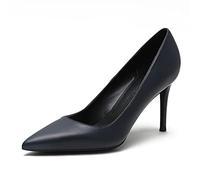 WQHPLMD Women's High Heel Dress Pointed Toe Pumps Shoes 8cm High Stiletto Heels Classic Closed Toe Dress Pumps Shoes Slip on Party Shoes Origin China