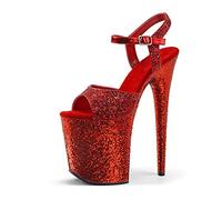 WQHPLMD Women's High Heel Sandals Stiletto Heels Platform Sandals, Open Toe Ankle Pumps Shoes for Party Event Night Dress Origin China