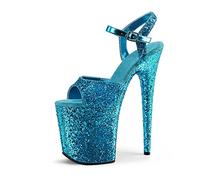 WQHPLMD Women's High Heel Sandals Stiletto Heels Platform Sandals, Open Toe Ankle Pumps Shoes for Party Event Night Dress Origin China