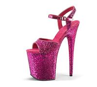 WQHPLMD Women's High Heel Sandals Stiletto Heels Platform Sandals, Open Toe Ankle Pumps Shoes for Party Event Night Dress Origin China